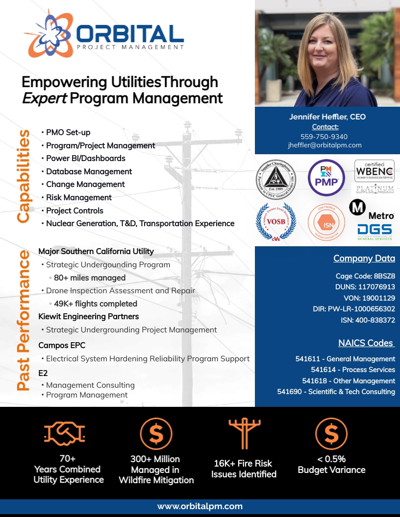 Orbital Project Management Capability Statement